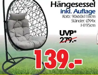 Wreesmann Hängesessel inkl. Auflage Angebot