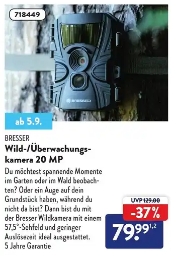 Aldi Süd Bresser Wild/ überwachungskamera 20 MP Angebot