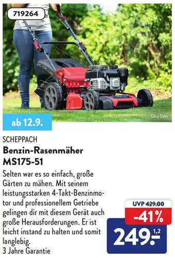 Aldi Süd Scheppach Benzin Rasenmäher MS175-51 Angebot