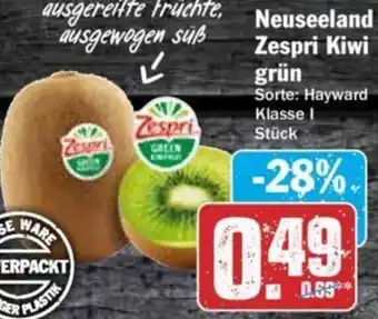 Hit Zespri Neuseeländ Kiwi grün Angebot