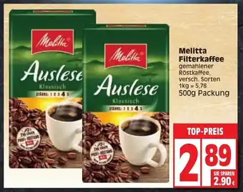 Edeka Melitta Filterkaffee 500g Angebot