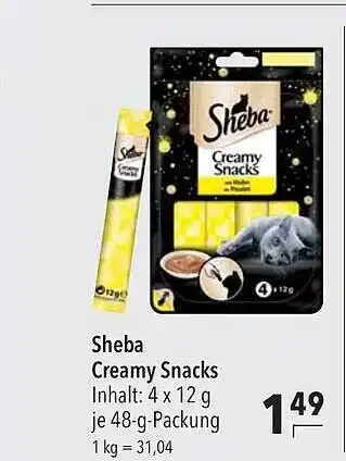 CITTI Markt Sheba creamy snacks Angebot