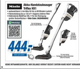 Expert Miele Akku-handstaubsauger Triflex Hx1 Angebot