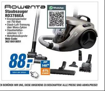 Expert Rowenta Staubsauger Ro3786ea Angebot