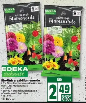 Edeka Edeka zuhause Bio Universal Blumenerde 161 Beutel Angebot