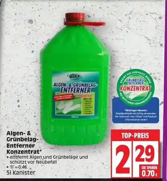 Edeka Algen- & Grünbelag Entferner Konzentrat 5L Angebot