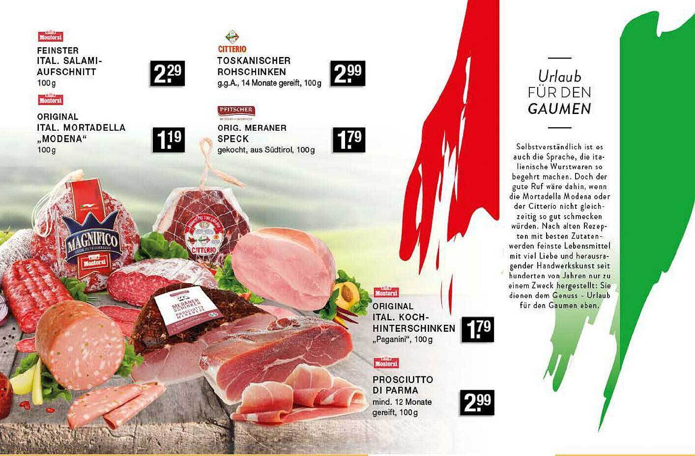 Feinster ital.salami aufschnitt Angebot bei Edeka Zurheide