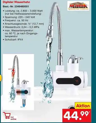 Netto Marken-Discount Mauk digitaler wasserhahn Angebot