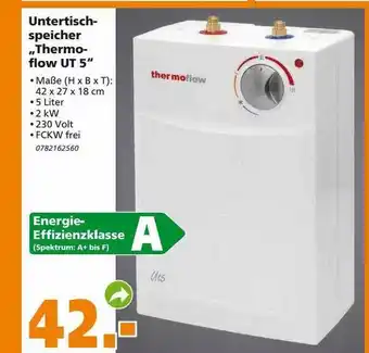 Globus Baumarkt Untertischspeicher thermoflow ut 5 Angebot