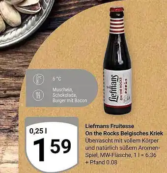 Globus Liefmans fruitesse on the rocks belgisches kriek Angebot