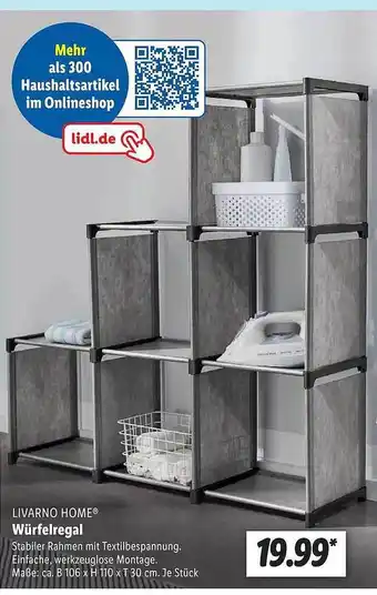 Lidl Livarno home würfelregal Angebot