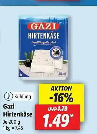 Lidl Gazi hirtenkäse Angebot