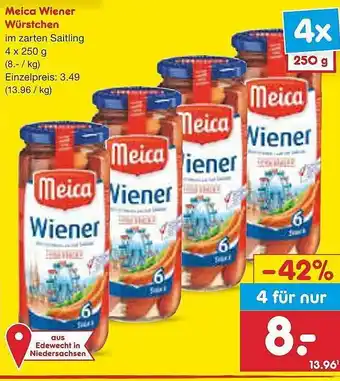 Netto Marken-Discount Meica wiener würstchen Angebot