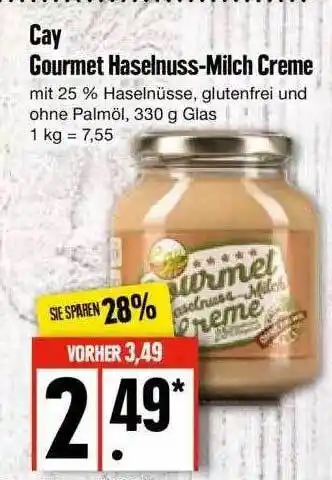 Edeka Cay gourmet haselnuss-milch creme Angebot