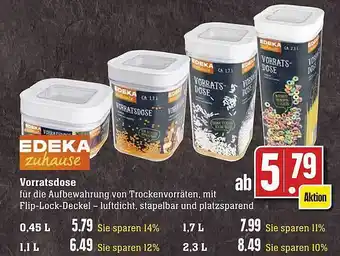 Scheck-in-Center Edeka zuhause vorratsdose Angebot