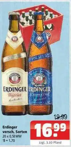 Getränkehaus Erdinger Angebot