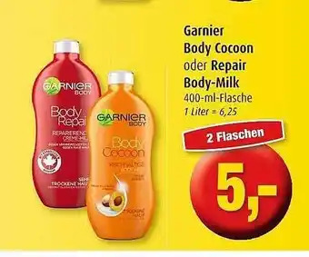 Markant Garnier body cocoon oder repair body-milk Angebot