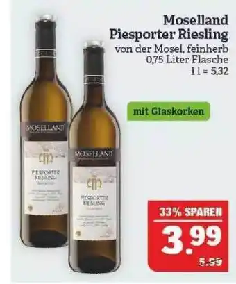 Marktkauf Moselland piesporter riesling Angebot