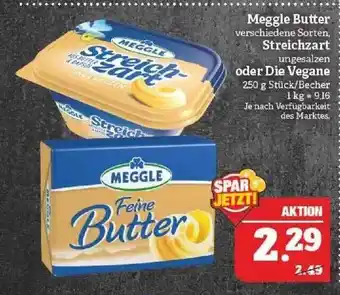 Marktkauf Meggle butter, streichzart oder die vegane Angebot