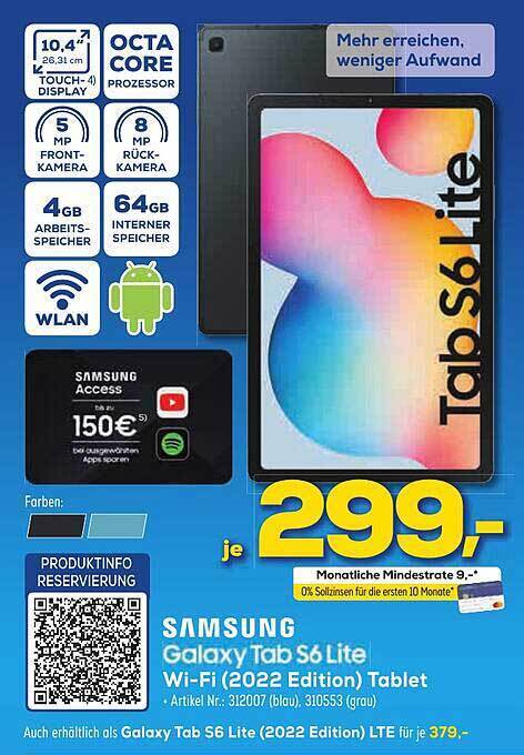 samsung galaxy s6 lite euronics