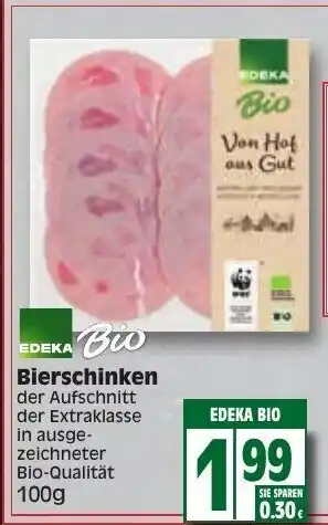 Edeka Edeka Bio Bierschinken 100g Angebot