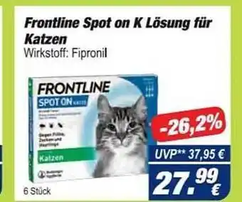 Easy Apotheke Frontline spot on k lösung für katzen Angebot