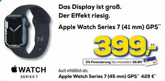 Euronics Apple Watch SERIES 7 (41mm) GPS" Angebot