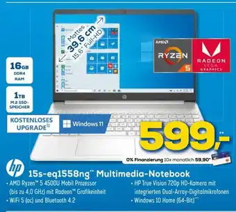 Euronics hp Notebook-Multimedia 15s-eq1558ng Angebot