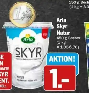 Hit Arla Skyr Natur 450 g Becher Angebot