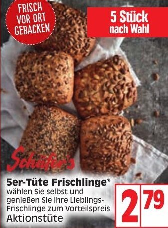 Edeka Schäfers 5er-Tüte Frischlinge Angebot