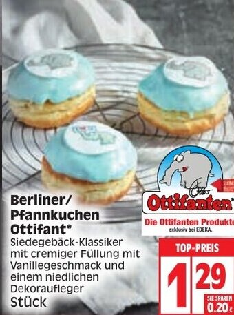 Edeka Berlinger Pfannkuchen Ottifant Angebot