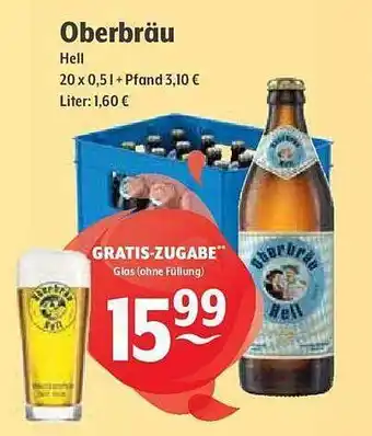 Getränke Hoffmann Oberbräu hell Angebot