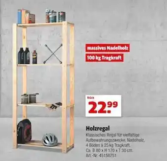 Hagebau Holzregal Angebot