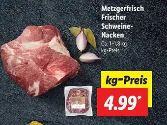 Lidl Metzgerfrisch frischer schweinenacken Angebot