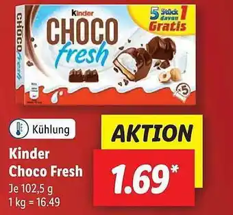 Lidl Kinder choco fresh Angebot