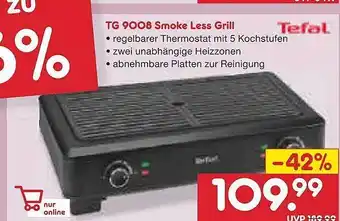 Netto Marken-Discount Tg 9008 smoke less grill tefal Angebot