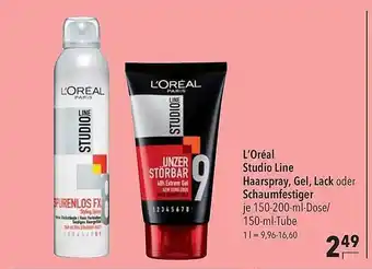 CITTI Markt L'oréal studio line haarspray, gel,lack oder schaumfestiger Angebot