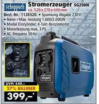 Norma24 Scheppach stromerzeuger Angebot