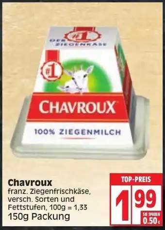 Edeka Chavroux 150g Packung Angebot