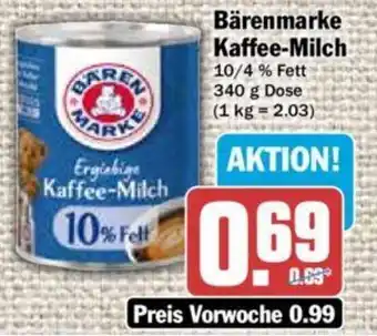 Hit Bärenmarke Kaffee Milch 340 g Dose Angebot