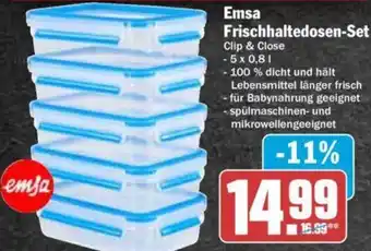 Hit Emsa Frischhaltedosen Set Clip & Close Angebot