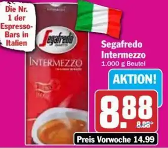 Hit Segafredo Intermezzo 1000 g Beutel Angebot