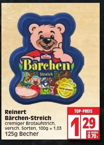 Edeka Reinert Bärchen-Streich 125g Becher Angebot