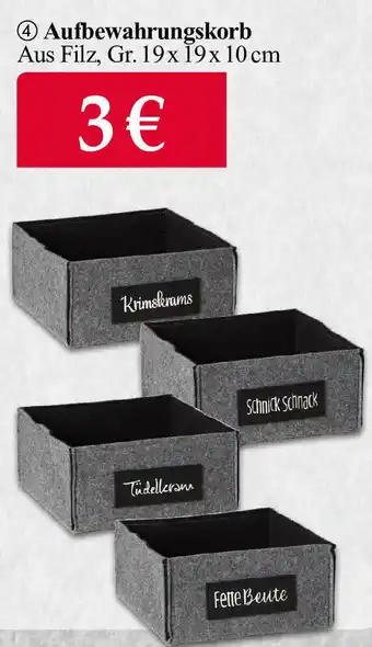 Woolworth Aufbewahrungskorb Angebot