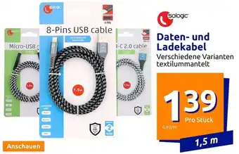 Action Sologic Daten und Ladekabel Angebot