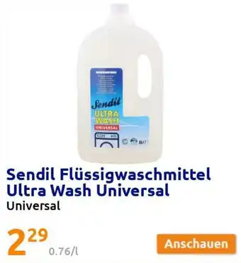 Action Sendil Flüssigwaschmittel Ultra Wash Universal Angebot