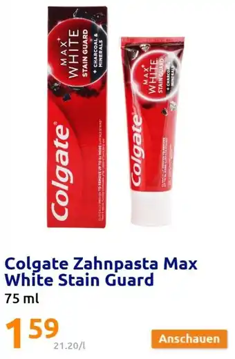 Action Colgate Zahnpasta Max White Stain Guard 75 ml Angebot