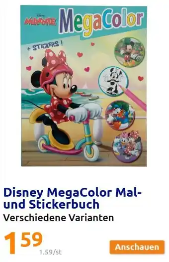 Action Disney MegaColor Mal und Stickerbuch Angebot