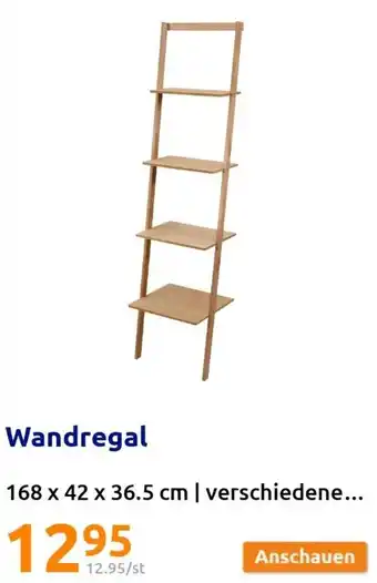 Action Wandregal 168 x 42 x 36.5 cm Angebot