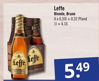 GetränkePartner Leffe Blonde o. Brune 4*330ml Angebot